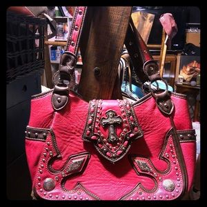P&G hot pink purse cowgirl style